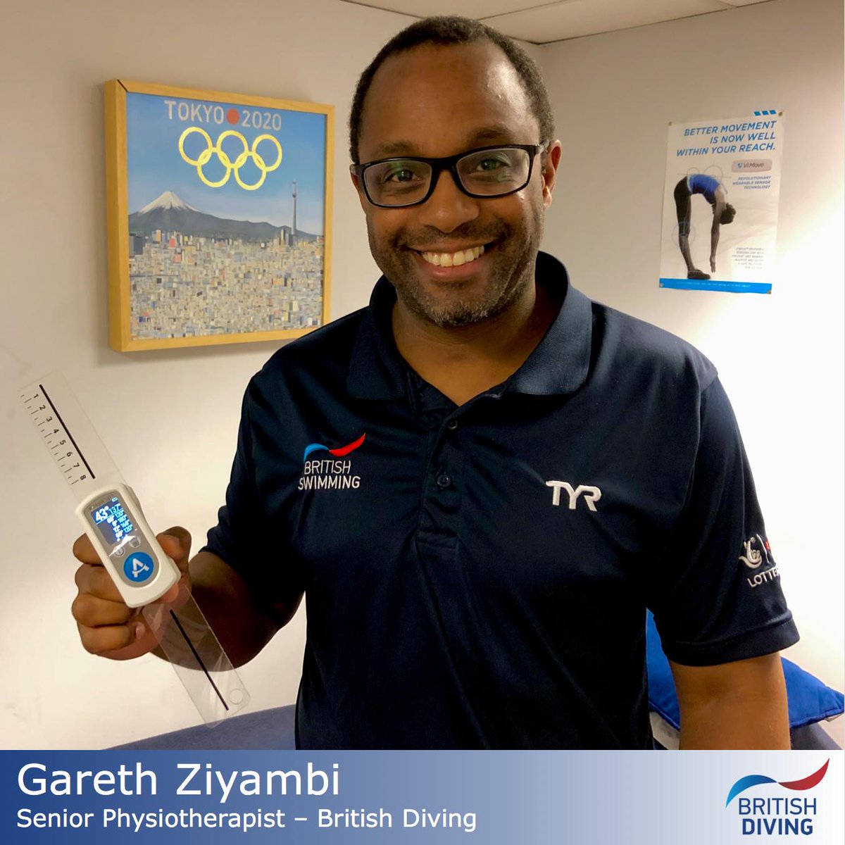gaitandmotionuk's tweet photo. With #Tokyo2020 fast approaching, Medical Teams are working hard to ensure our athletes are in optimal condition! British Diving Senior Physio @GZsportsphysio has added EasyAngle to his pre-training screening protocol to accurately assess joint range of motion! #EasyAngle https://t.co/NvWMMWy857