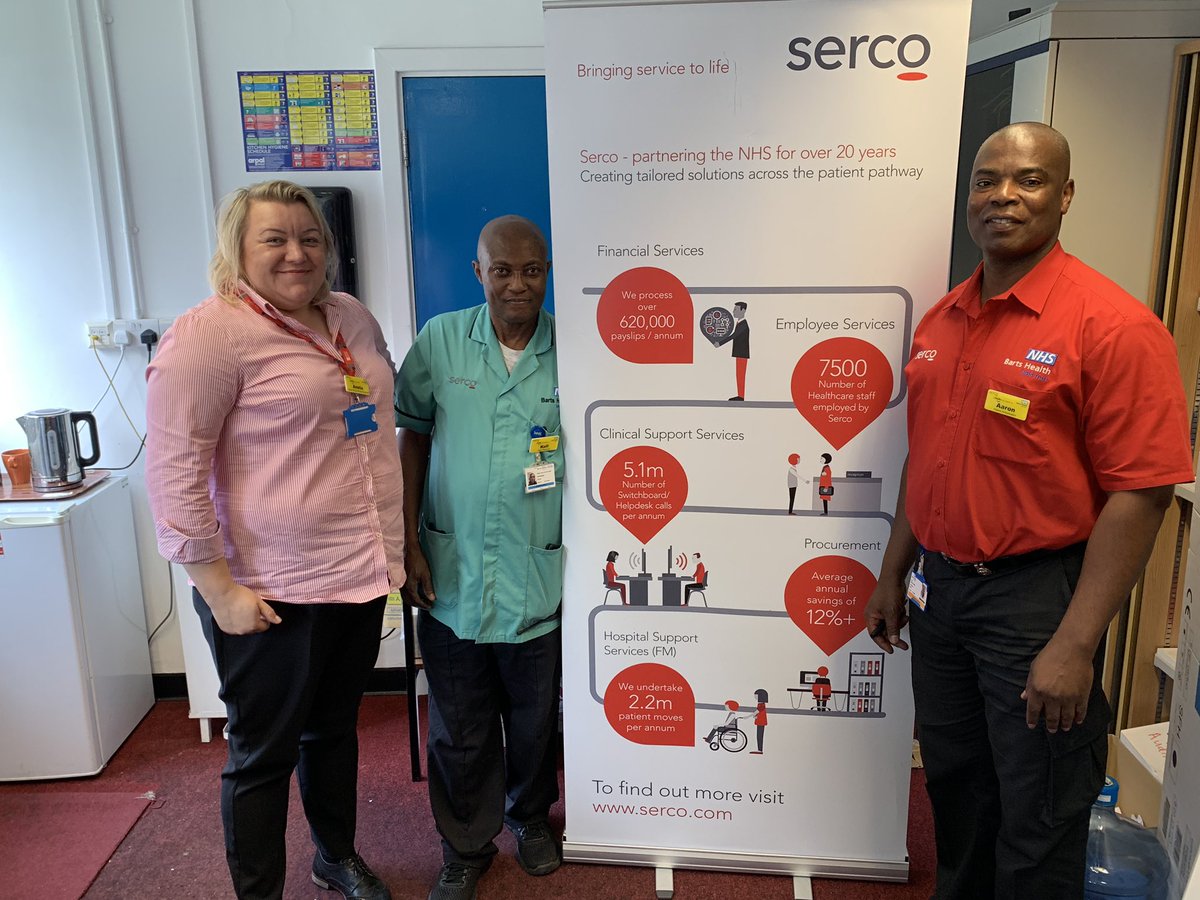 Serco team proudly wearing their new Dementia badges well done Whipps Croos leading the way @WhippsCrossHosp @SercoHealth <a href="/olu_alaka/">Olu Alaka</a> <a href="/AlanGurney6/">Alan Gurney 💙</a> <a href="/aligailtaylor/">Alison</a>