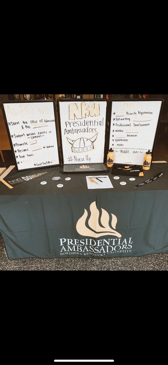 Hey NKU! Come out to the SU 11-2 and learn all about what it’s like to be a Presidential Ambassador! We can’t wait to see you guys!