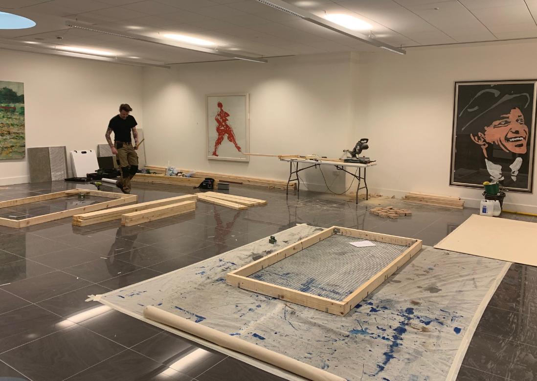 Exciting Times!🤩We're delighted here in <a href="/TileStyle/">TileStyle</a> to offer further support to previous bursary winner @ClareMonnelly by providing space for the design of the set for her new play #Minefield 
(Ooh, and our tiles feature in the design too!) #SupportingTheArts