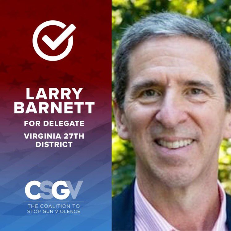 Barnett4Del's tweet photo. It’s long past time for state lawmakers to take action on gun violence prevention laws. Universal background checks and red flag laws are just a couple of examples of commonsense measures that we can take to save lives, and to keep our community safe. https://t.co/Pkv62Z0BXd
