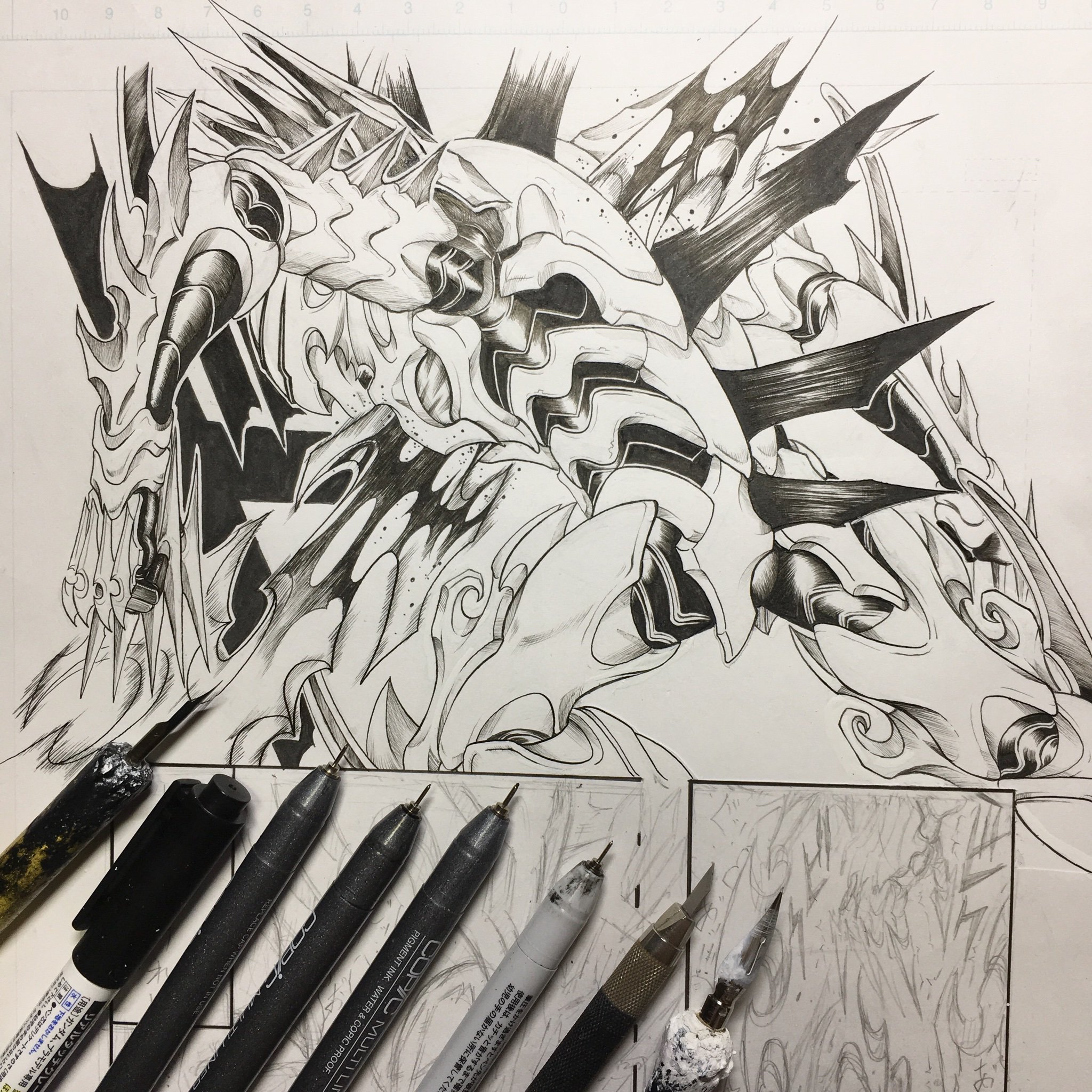 Uzivatel 三原 シンジ Na Twitteru ブスリ マンガ 漫画 アナログ絵 ペン画 アナログ イラスト 手書き 手描き モンスター クリーチャー ヒーロー オリキャラ オリジナル オリジナル漫画 T Co Clr3qbv9qf Twitter