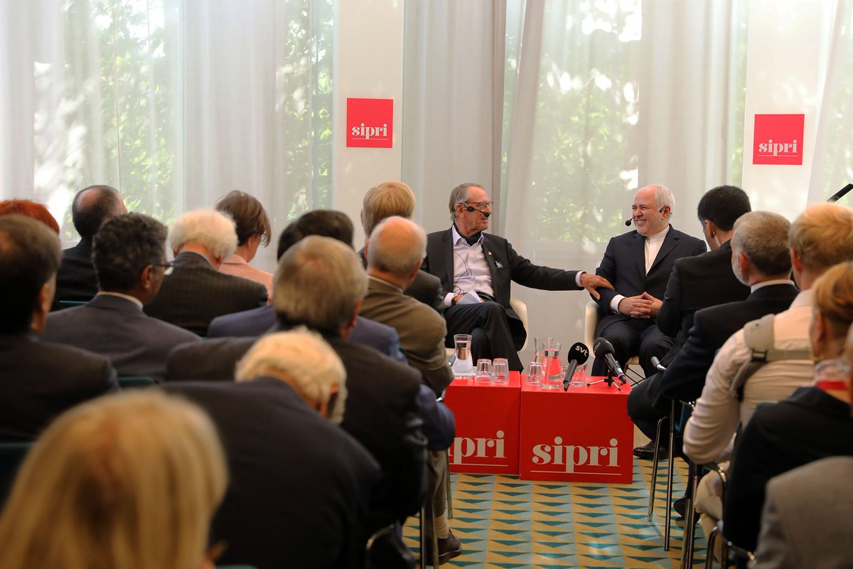 On my 2nd stop in Scandinavia, met w/ Sweden’s PM, FM, Speaker &amp; former PM <a href="/carlbildt/">Carl Bildt</a>. Excellent discussions on issues of mutual interest &amp; on ways to meaningfully preserve the #JCPOA. Also held meetings with business leaders, intellectuals, &amp; other dignitaries

Next stop: Norway