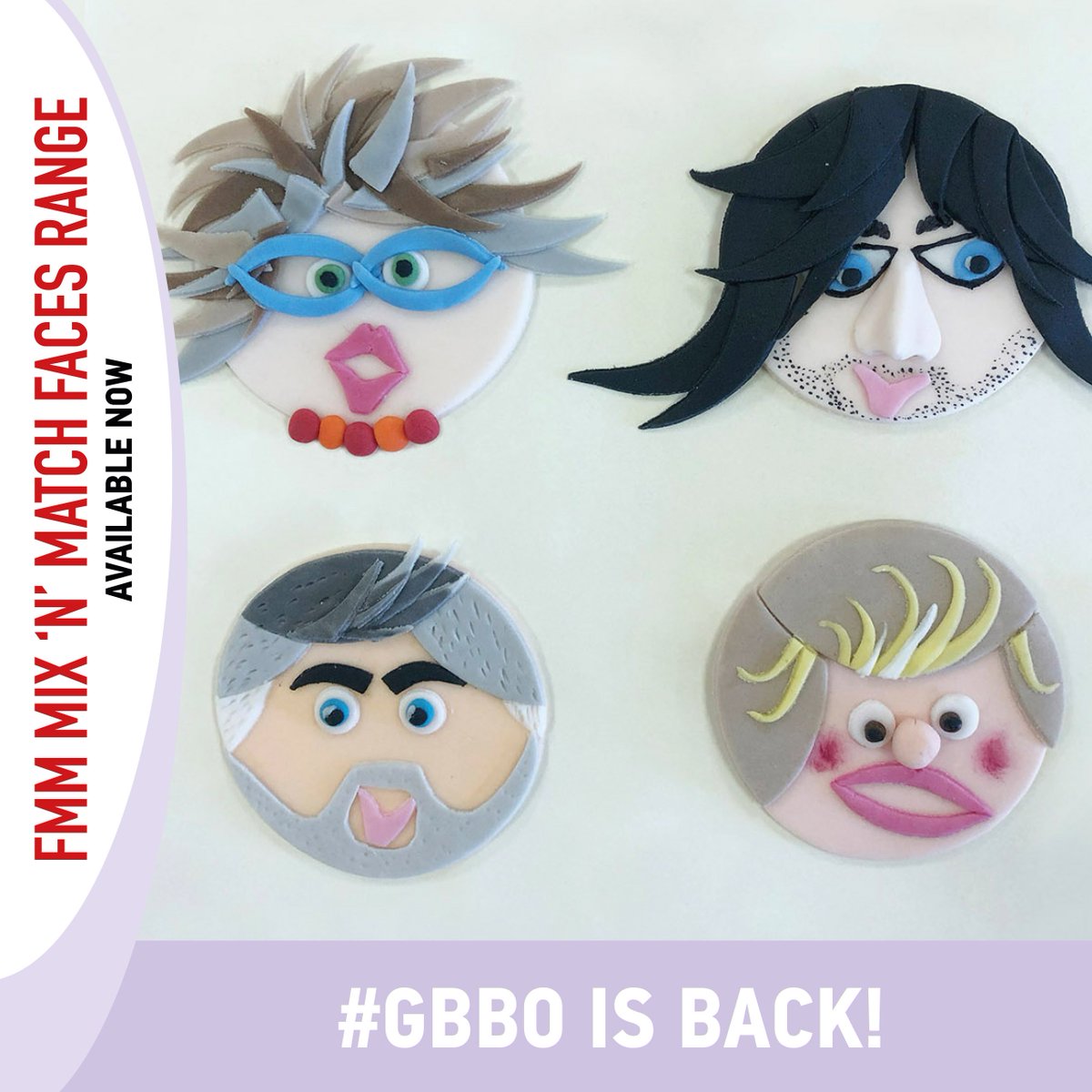 We've been quiet on the 'tweet' front lately - but we're back, just in time to jump on the #GBBO band wagon! FMM are massive fans and can’t wait to see this year’s show - here's little light hearted tribute, fun cupcake toppers that 'may' look vaguely familiar #whocanyoumake