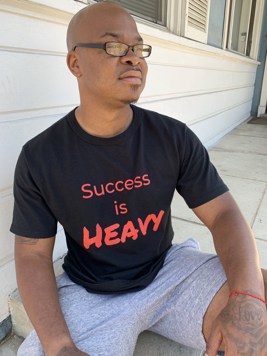 PofE_store's tweet image. Our owner @real32deal is rocking our @ChampionUSA Success is Heavy t-shirt. People forget being successful had its burdens also. You’d rather be burdened with success than burdened with failure! @TheEllenShow @elonmusk @KingJames @MercedesBenz @Ericthomasbtc #alwayspush
