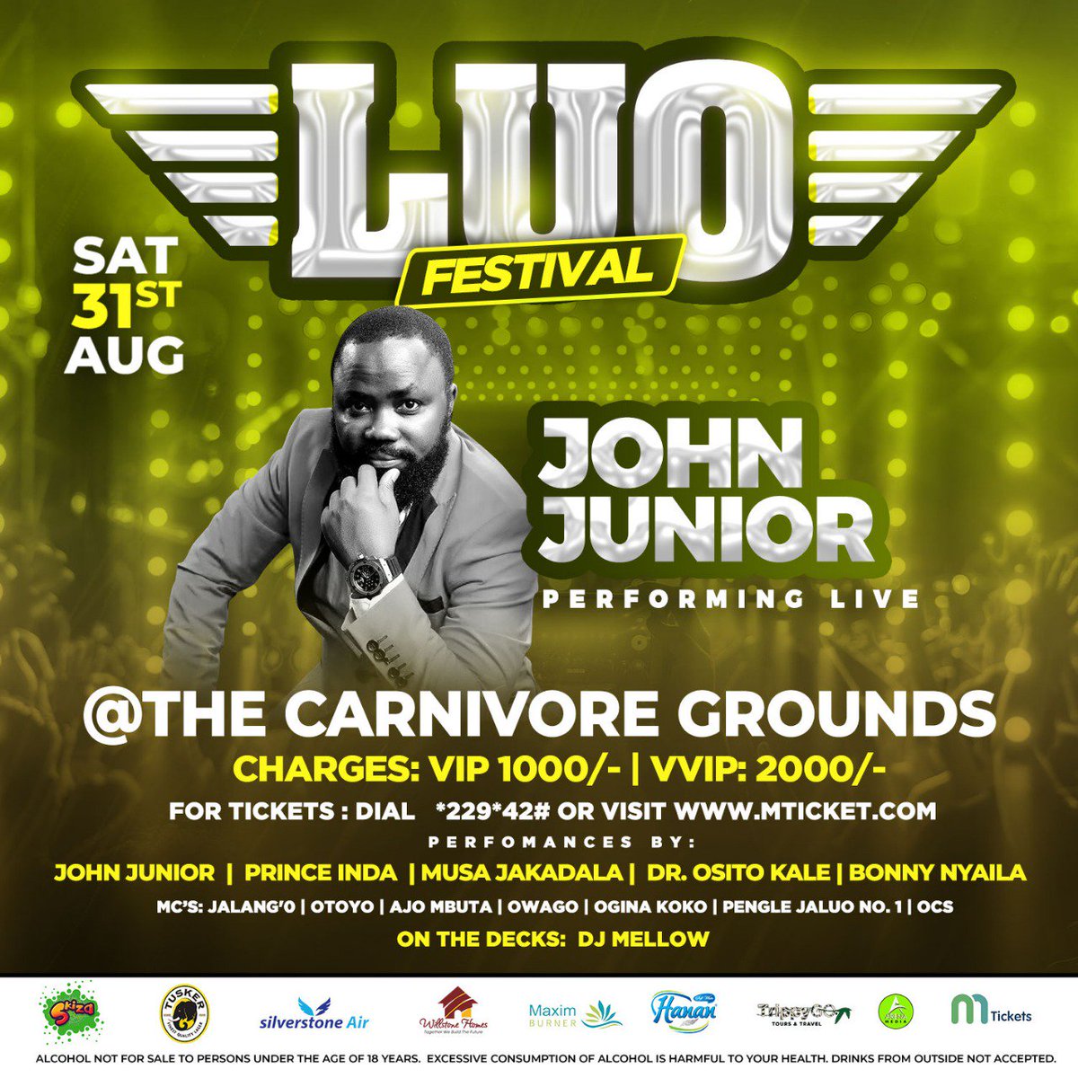 ArenaMediaLtd's tweet photo. 2019 #LuoFest artist Line up is the real deal @LuoFest @CarnivoreKe 

#KaribuLuoFest2019 #LuoFest2019 https://t.co/6qnSKM6Yr7