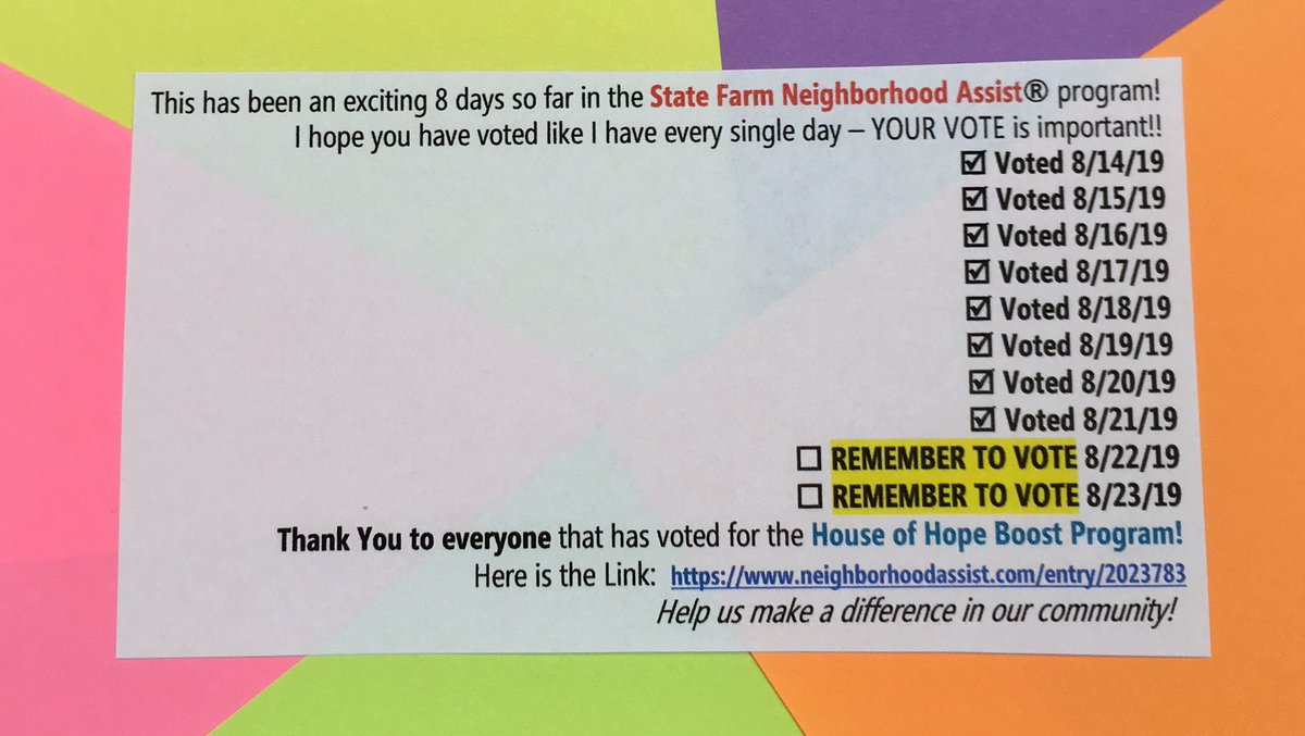 BenakSandy's tweet photo. Remember to Vote!!! https://t.co/onHUQTyQZQ