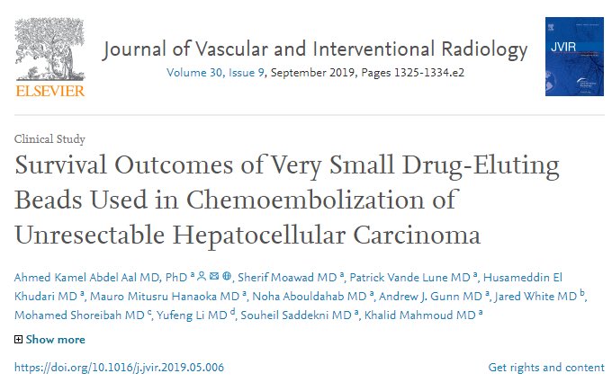 ahmed_kamel_ir's tweet photo. Proud to publish our TACE results using 75um DEB @uab_ir @UABSOM @uabmedicine @CheriCanon @ajgunnmd @khalid91kandary @vandelunep @mhanaokaMD @danbrownIO @NorthwesternIR @angiowoman @dansze61 @AlexCVIR @SIR_ECS @SIRRFS @AustinBourgeois @pjrobbins8       https://t.co/uLvNN4UL9j https://t.co/HG6VdLzDnt