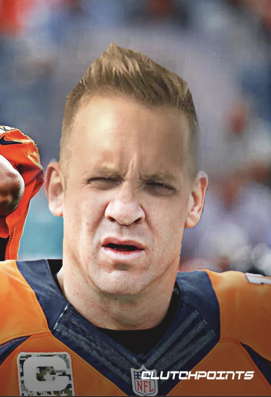 Mike Wright Pa Twitter So We Photoshopped My Forehead Onto Peyton Manning And Nothing Looks Out Of Place My Head Needs To Stop Growing Please Https T Co Pvlvbumjjm Twitter