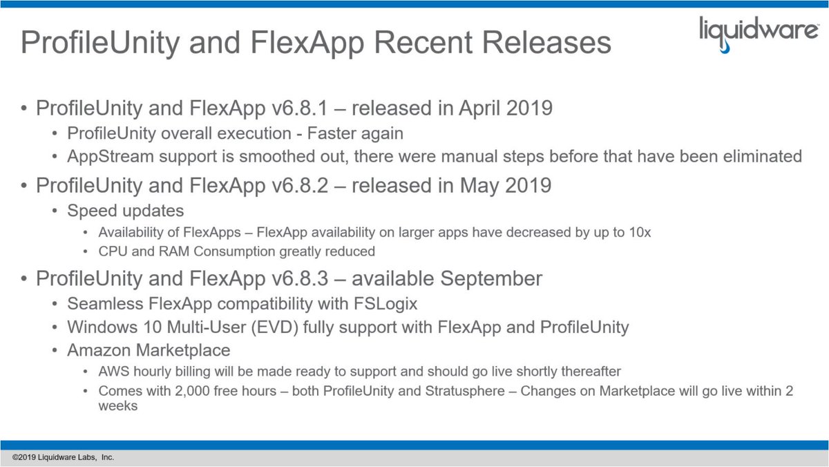 djcostello's tweet photo. @Liquidware
 New feature release coming for #VMworld thanks 
@InsideTrackEUC
 for inside scope on #FlexApp #ProfileUnity updates #InsideTrackEUC https://t.co/vbIM18PQjU