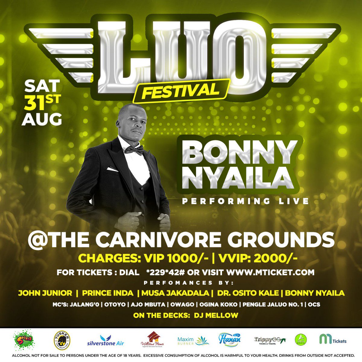 Eemoh1's tweet photo. 2019 #LuoFest artist Line up is the real deal @LuoFest @CarnivoreKe 

#KaribuLuoFest2019 #LuoFest2019 https://t.co/f47X8wn71t