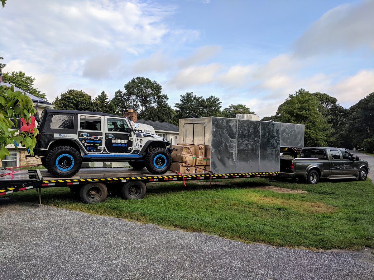 mymetalmadness's tweet photo. The maiden voyage... See you at @oceancityjeepweek 😁
#hitchyaride #12thstreetemb #mymetalmadness #digitalstrategygal #mmmoffroad #dv8offroad #bartact #vectoroffroad #bigtex #bigtextrailers  #maidenvoyage #oceancityherewecome #oceancity #maryland https://t.co/biZxsoDlM5