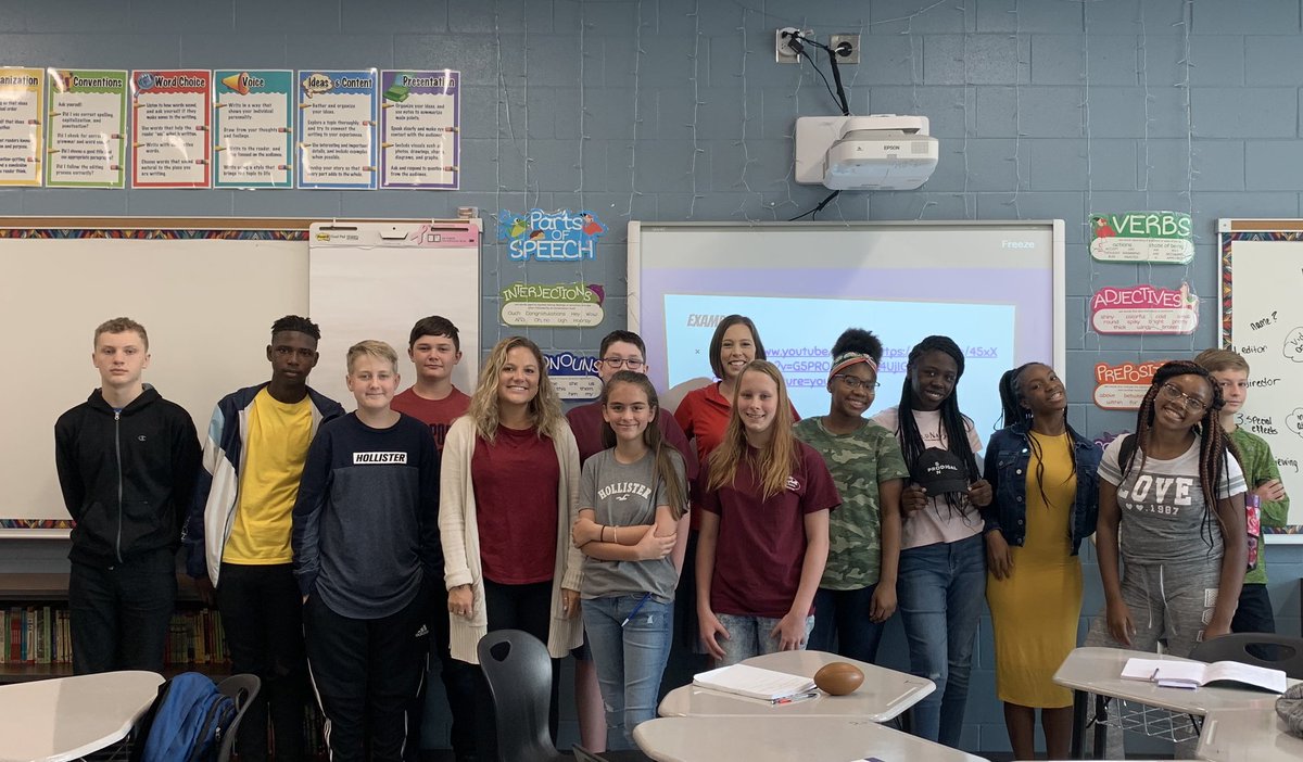 DrTiffanyHall's tweet photo. A huge thanks to Haley Culp from Fox 54!!! She taught our journalism class how to build our brand, get our message out, and know our audience. #whyiteachlmms #affecttheculture @WFXGFOX54 https://t.co/O4JmYkwKO2