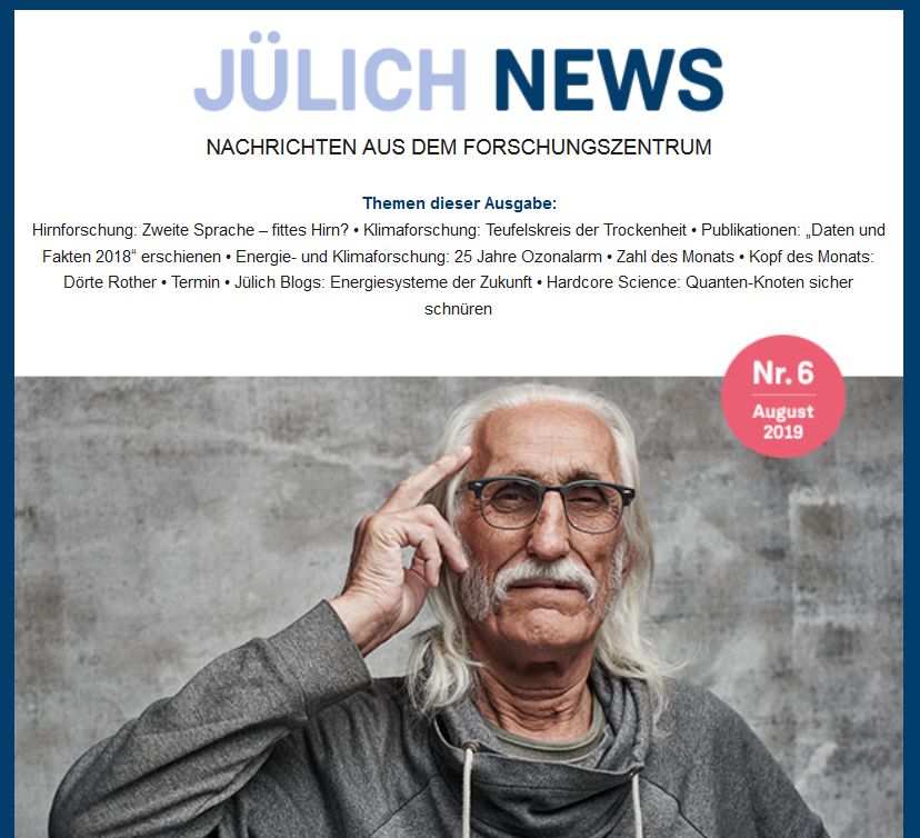 fz_juelich's tweet photo. Sie haben Post - die 6. Ausgabe unseres Newsletters #JülichNews ist verschickt. Kategorien u.a.: #Hirnforschung #Klimaforschung #JülichBlogs und #HardcoreScience 
Webversion: https://t.co/phiNu2NuhH https://t.co/zA0jgpbBx2