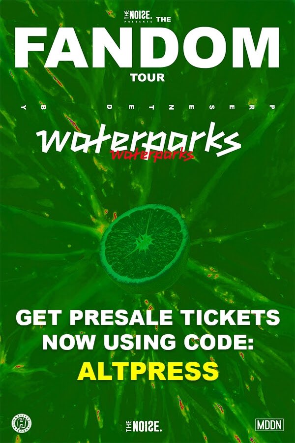 waterparks's tweet photo. NOT TRYING TO SEE ANYONE GET OVERCHARGED FOR RESALE TICKETS LATER ON, TICKETS GO ON SALE FRIDAY BUT YOU CAN USE THE CODE “ALTPRESS” TO GET THEM RIGHT NOW WHILE THEY’RE CHEAP ⚡️ I THINK THEY’RE ON TICKETMASTER BUT IF NOT, YALL POST LINKS https://t.co/pA39GryMKd