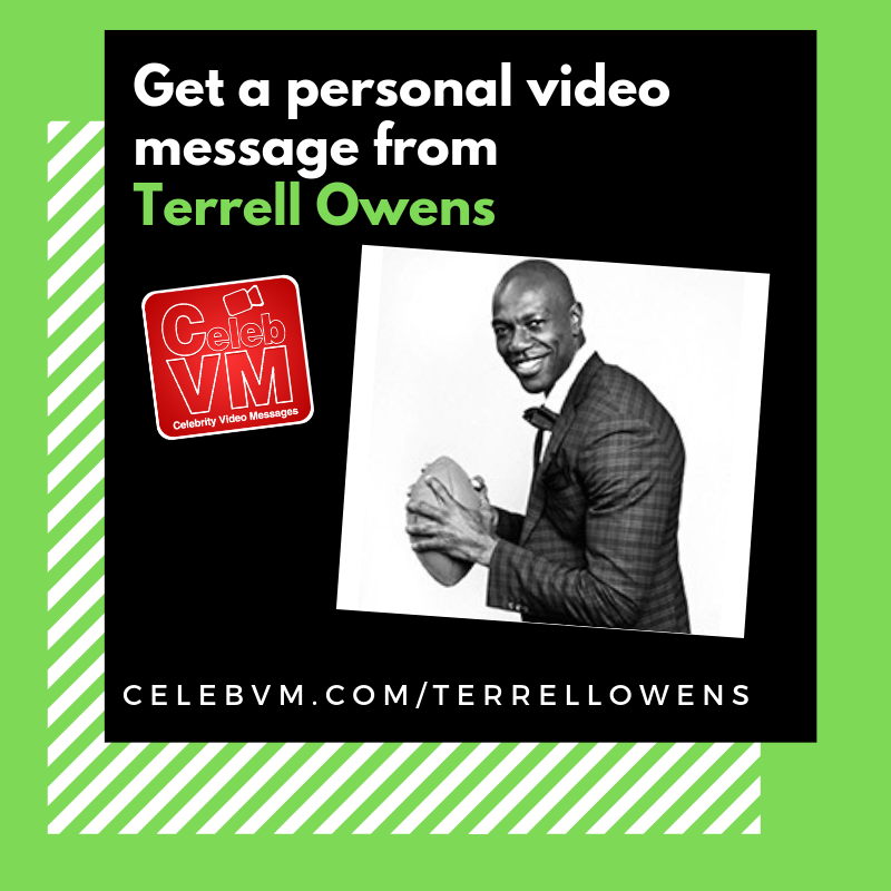 HI-YA (@hiyamessages) on Twitter photo Get an amazing personal video message from Terrell Owens at: celebvm.com/terrellowens 
<a href="/terrellowens/">Terrell Owens</a>
 #nfl #football #celebvm 
#celebrityvideomessages Get an amazing personal video message from Terrell Owens at: celebvm.com/terrellowens 
<a href="/terrellowens/">Terrell Owens</a>
 #nfl #football #celebvm 
#celebrityvideomessages