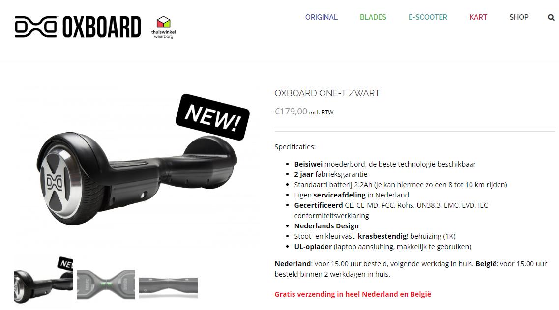 Oxboard's tweet photo. Nu in de webshop: Oxboard #hoverboard One-T Zwart, nu voor slechts 179 euro! https://t.co/BZMBP9lFUW https://t.co/JzyJQ9DxPz