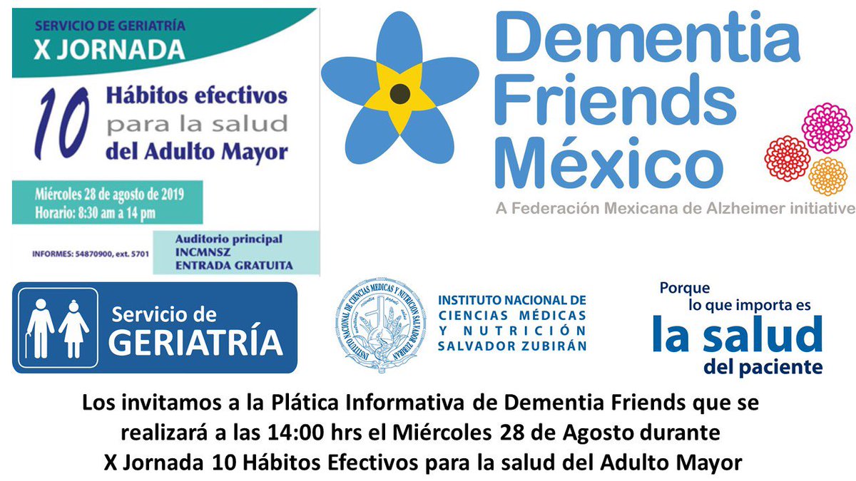Servicio de Geriatría del INCMNSZ tweet media