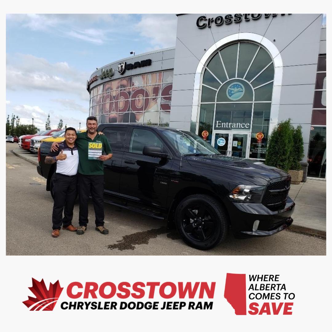 CrosstownYEG's tweet photo. Welcome to the #CrosstownFamily Jason! Thank you for choosing Crosstown in the purchase of your 2019 Ram 1500 Classic!

Salesperson: Jecris Bautista https://t.co/Ls7lC362Hc