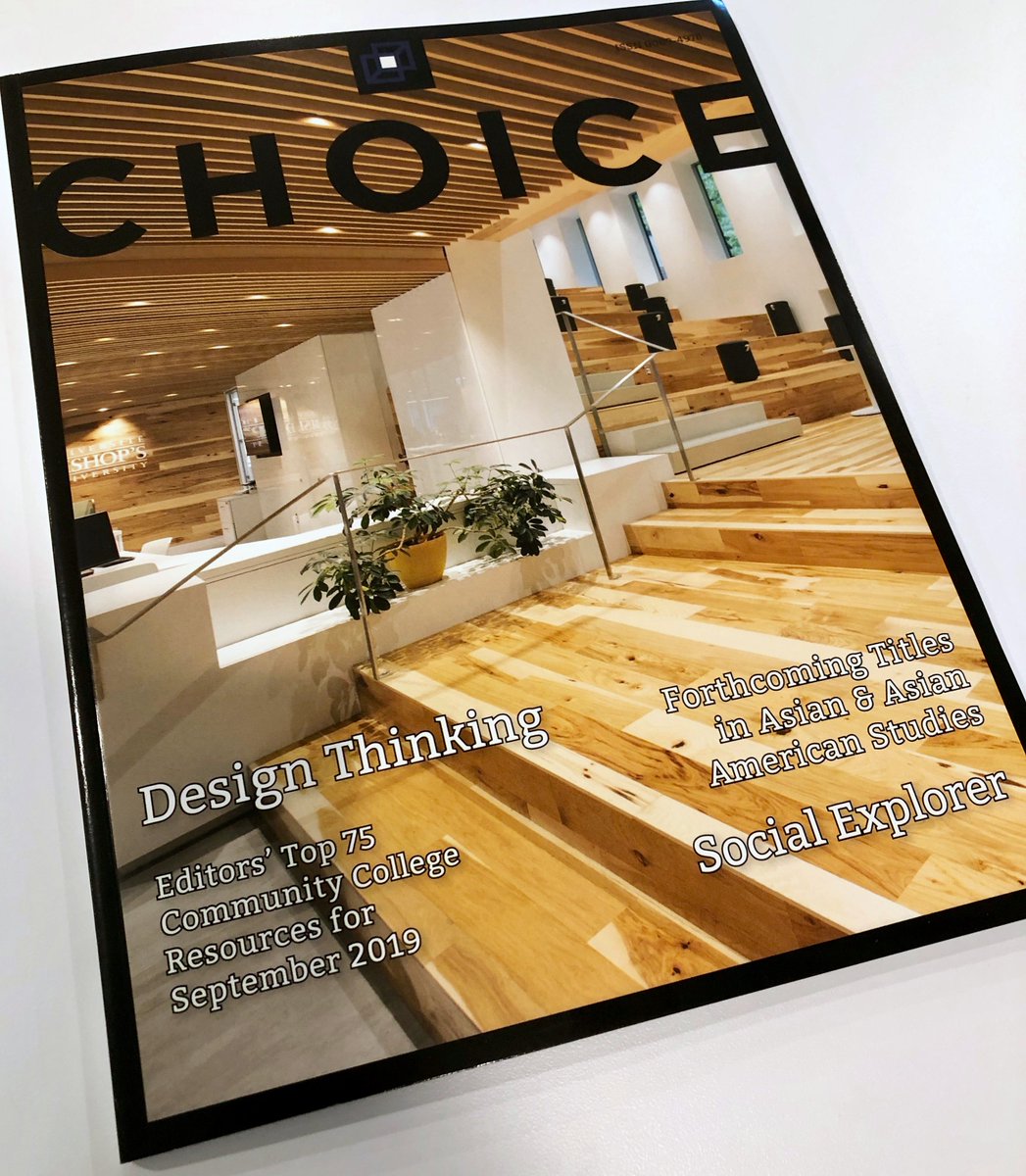 BishopsLibrary's tweet photo. The Library Learning Commons is on the cover of @Choice_Reviews Magazine for the September issue!π #UBishops https://t.co/AF074g4DiM