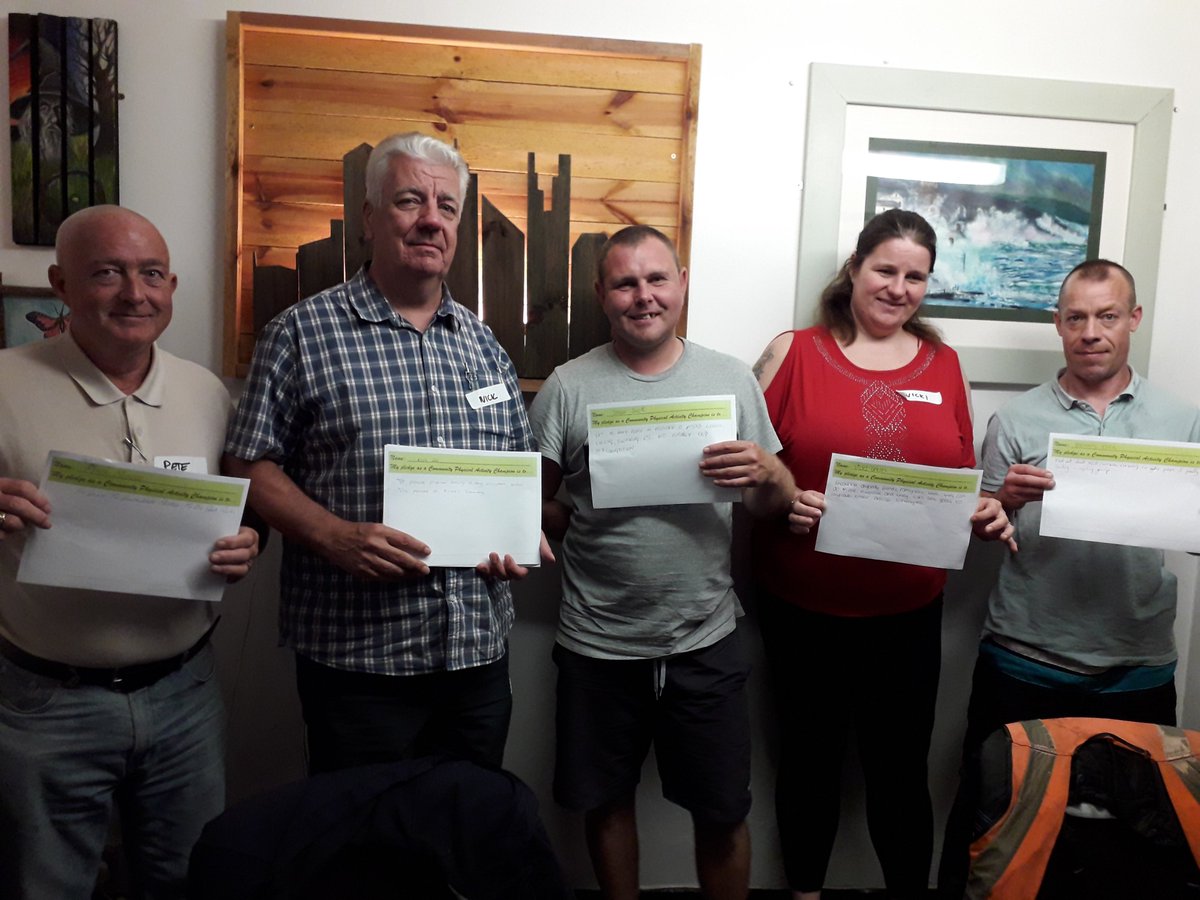 MerseysideSport's tweet photo. Had a fantastic morning upskilling some of @SpiderWirral's members as Community Physical Activity Champions.
They've gone on to write pledges to help other people in their community to be more active #StrongerNetworks https://t.co/2N95hadHnx