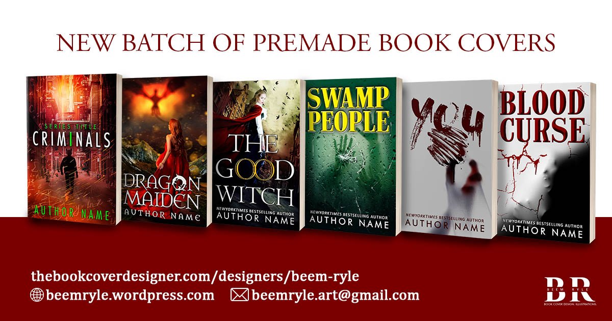 BeemRyle's tweet photo. Check out my new batch of Premade Cover on: https://t.co/p9XZ4CHtQT

#Premadebookcover #bookcoverforsale #novel #books #thebookcoverdesigner #designer #design #fantasy #horror #crimefiction https://t.co/3DGuBdtUW0