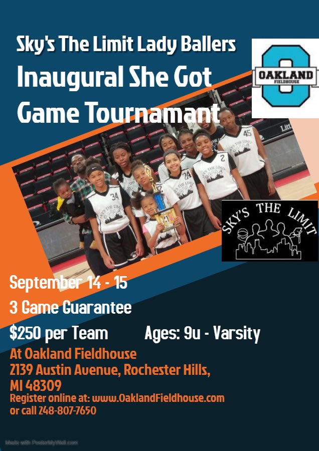 STL_Basketball's tweet photo. Were getting closer to our First Ladies tournament!! Sign up today. https://t.co/2la4AqDBKc