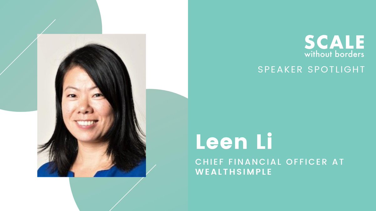 ScaleWOB's tweet photo. Born and raised in rural China, today @LeenYLi is the Chief Financial Officer at Canada's @Wealthsimple . On Sept 5th at the @ScaleWOB launch, Leen will share with us her fascinating journey. Grab your early bird tickets now! https://t.co/LWT69GjR1Q #ScaleWithoutBorders https://t.co/TYmzv59hZx