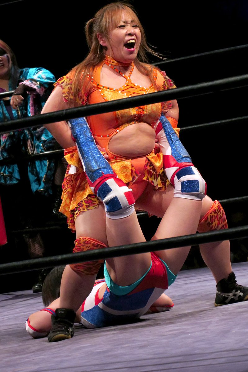 山城 新冒険 A Twitter 19 8 21 ぽっちゃり女子プロレス 新木場 ミス モンゴル 星ハム子 Vs 春日萌花 バニー及川 ぽっちゃり女子プロレス Iceribbon