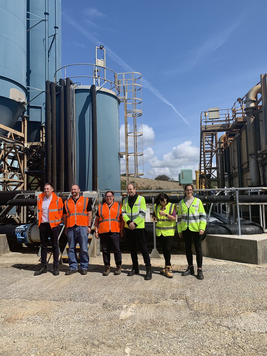 LisaPinney's tweet photo. Our first visit today is to our Wheal Jayne mine water treatment plant where 5.6million litres of water is treated per year to remove over 99% of metal pollution - including iron, zinc, copper, cadmium and arsenic https://t.co/kP0G72cafQ
