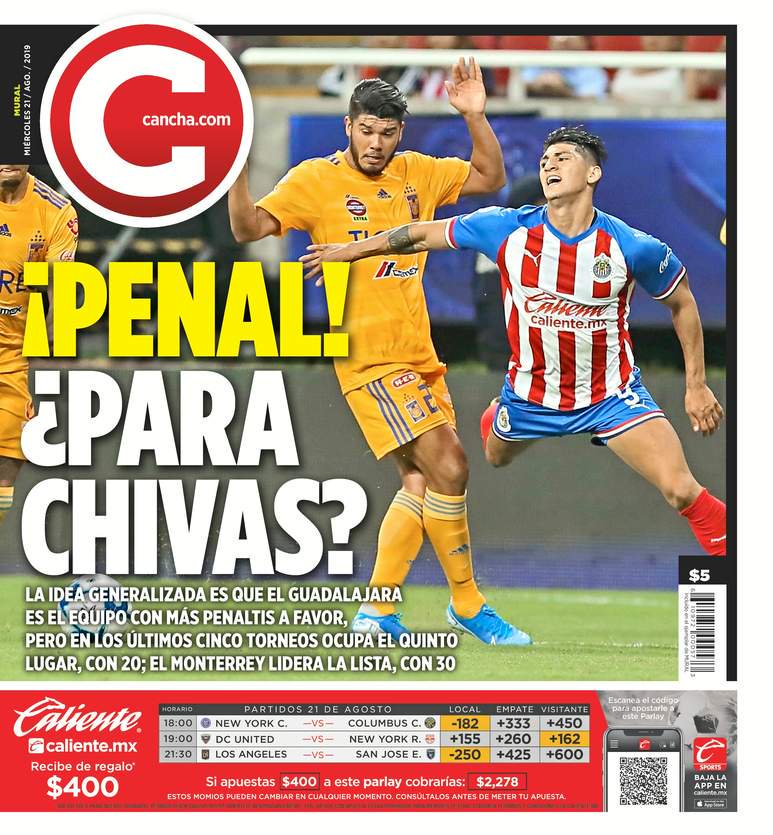 SanCadilla's tweet photo. ¿Ya vieron la portada de @canchamural?
- Las @Chivas, contrario a la idea generalizada, no son el equipo al que más le marcan penaltis
#Llevelooooo #Lleveloooooo
#QuienDijoYoooooooooo https://t.co/jjViO1NDmG