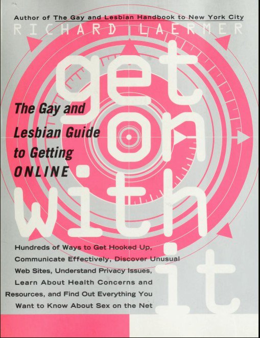 CD_Clawson's tweet image. Loving these chapter titles from a 1997 gay and lesbian guide to the internet.  

#QueerDH #QueerHistory
