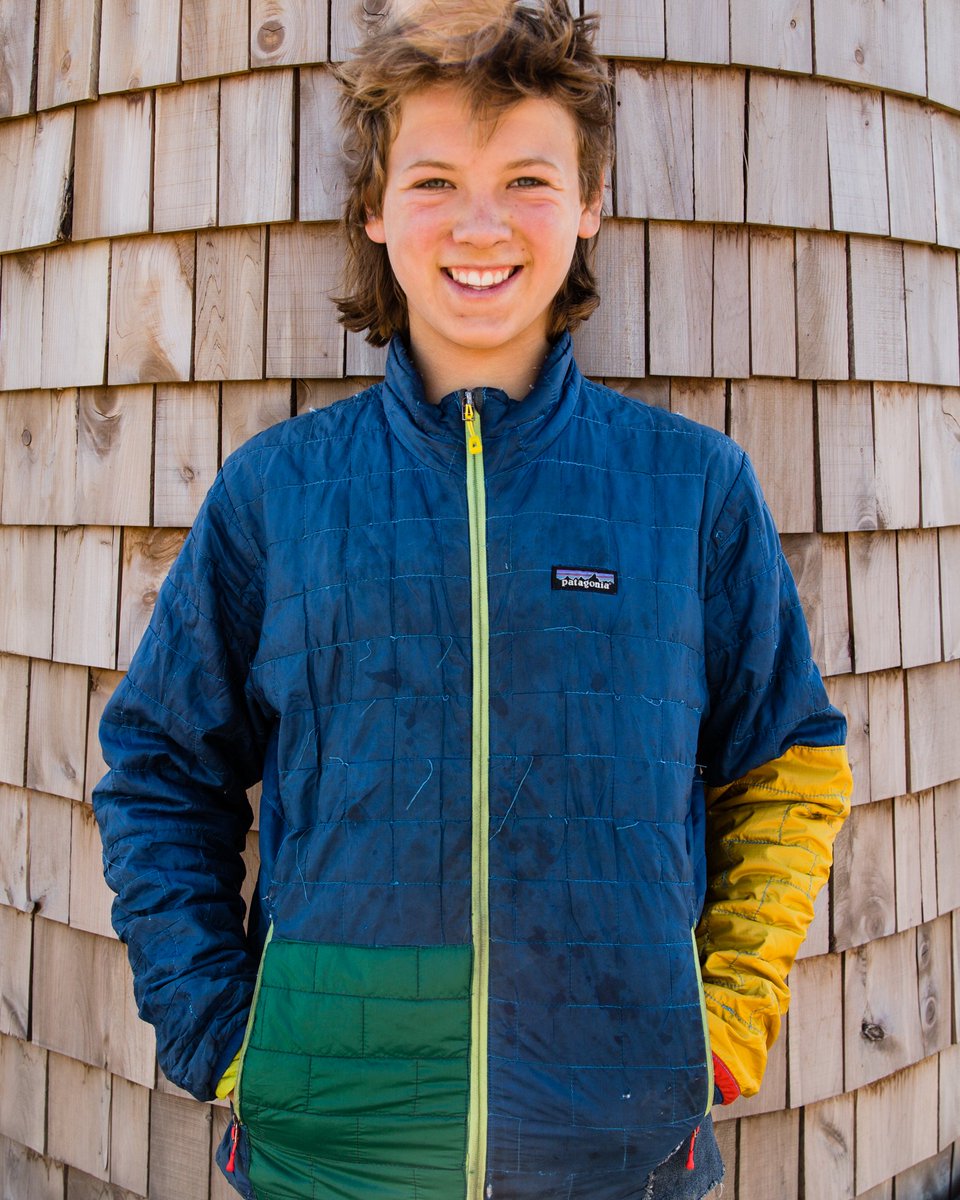 Patagonia on Twitter: "This is Griffin. He said, “My had it for three years before he gave it to me, but I put most of the holes in it.” When asked