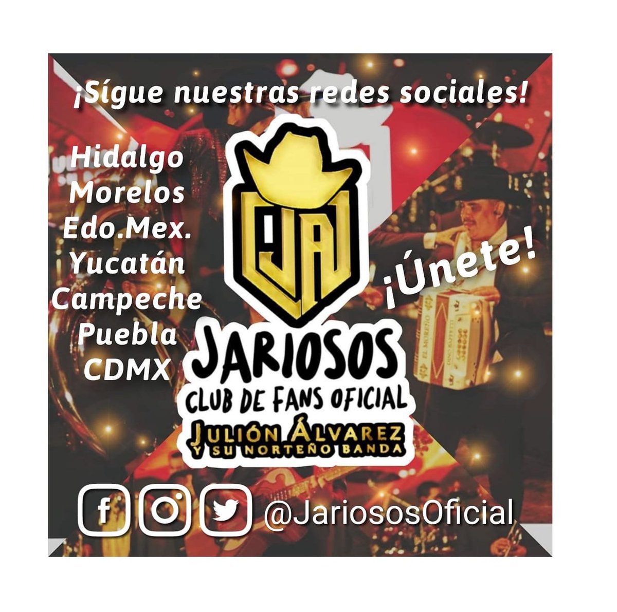 ElAmor_desuVida's tweet photo. El club #Jariosos forma parte de los #ClubsOficiales de #JuliónÁlvarez 
Síguelos en sus redes sociales 
#ClubsUnidos 
@lospasosdejulion
@JariososPachuca
@Lasolch https://t.co/k5wo0Ne23Y