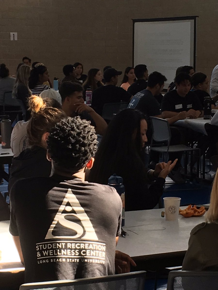 MilesJasonNevin's tweet photo. Thank you to the over 100 student staff who will help manage our stellar  ASI Recreation &amp; Wellness Center ( @CSULBSRWC ) this year. Today is training day! #goasi #gobeach #stayhealthy #wellness @CSULBASI https://t.co/FfZOwMYPyr