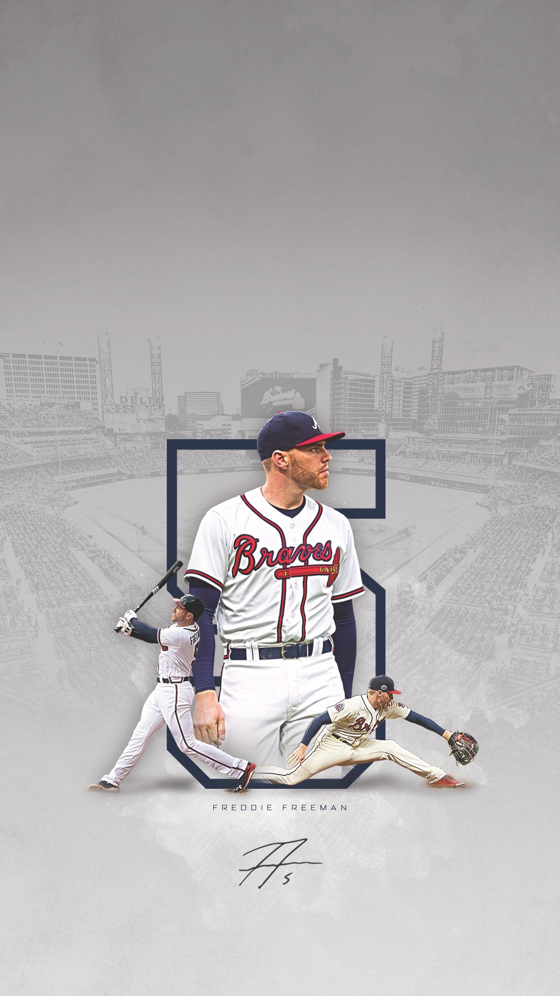 Atlanta Braves on X: Who needs a new phone lock screen? We gotchu. 😎  #WallpaperWednesday  / X