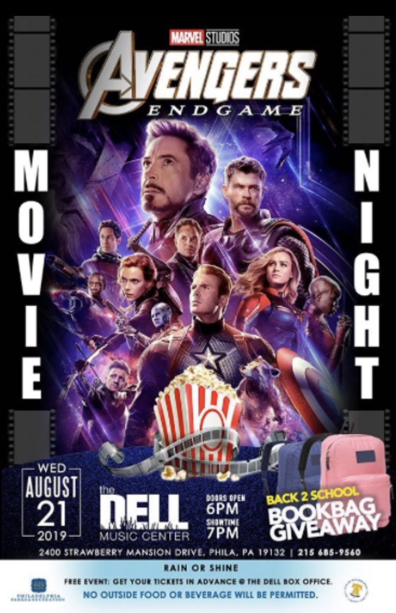 Join us tonight for a Free Movie Night and Book Bag Give-A-Way. Kids can come dressed as their favorite superhero, and the first 500 people with a child (ages 5-17) will receive a book bag filled with school supplies!