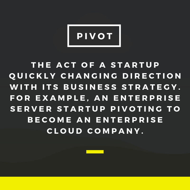 HyferTech's tweet image. The pivot is one of the most crucial points in your entrepreneurial  career. It is when your company decided to change directions regarding its business strategy. This might mean a shift within industries or even markets. A complete 180 if you will. #pivot #bizterms #buisness