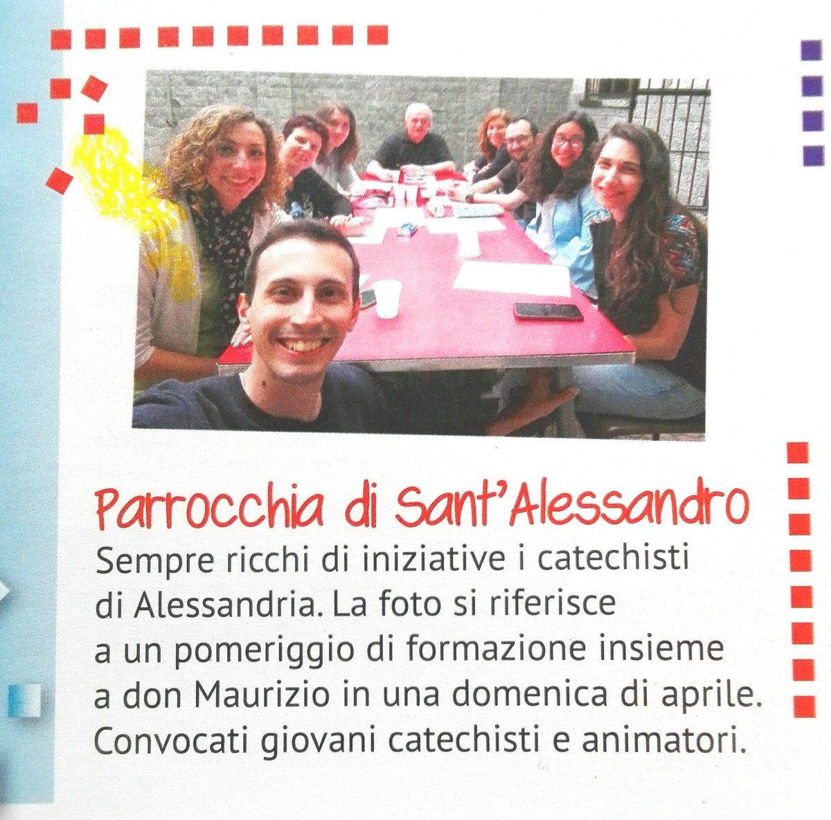 _SantAlessandro's tweet photo. Ringraziamo gli amici di #DossierCatechista per l'attenzione che sempre rivolgono (anche a sorpresa!) ai nostri percorsi di #catechismo e #PostCresima 😊💒
Nelle foto, due spazi dedicati a #SantA, pubblicati sul n. 8 (maggio '19), p. 12 e sul n. 1 (settembre '19), p. 14 🙂 https://t.co/KLWv5YPOhj