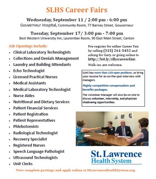 #SLHSCareers #SLHSRecruiting #SLHSCareerFairs