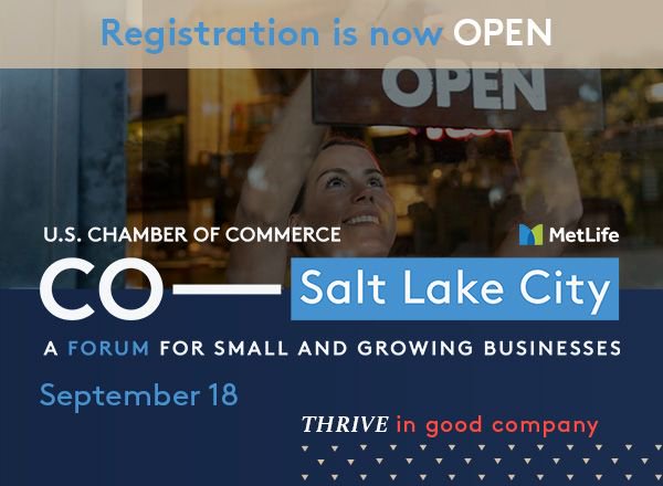 eciso_security's tweet photo. @USChamber is hosting an event on September 18th for small and growth-stage businesses in #SaltLakeCity.  Will we see you there?

#SecurityForStartups #SiliconSlopes #SmallBiz #Growth

https://t.co/cbEpEhgKDs https://t.co/Hr6L11qo01