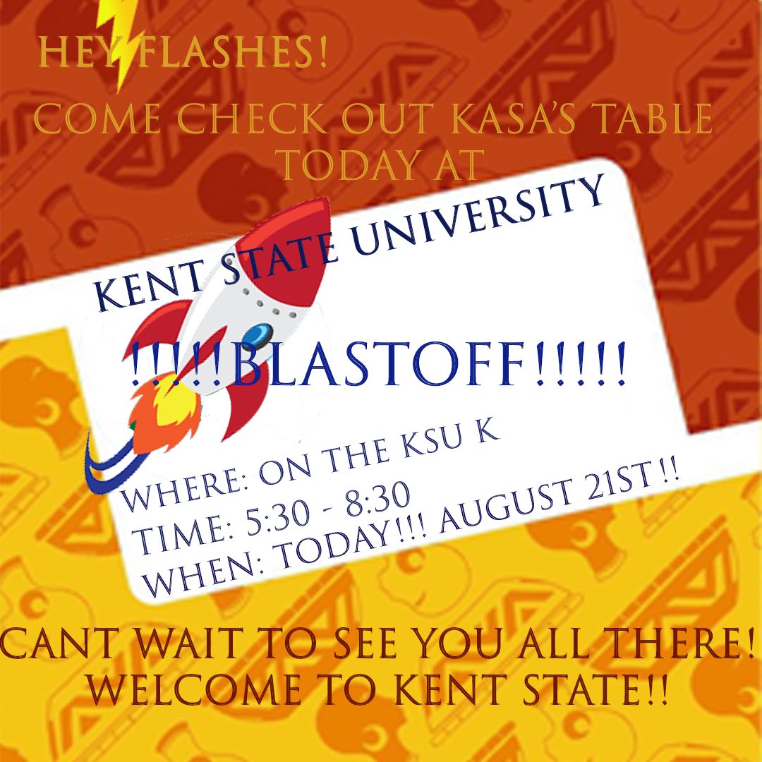 KentASA1969's tweet photo. We’re Blastoff Ready👀Are you?!!! #KASAFAM #Blastoff
🔶🔷🔶🔷🔶🔷Go Flashes!
Check out our recent picture with @DEIKentState ‘s Vice President! https://t.co/HF8GuDMTiZ