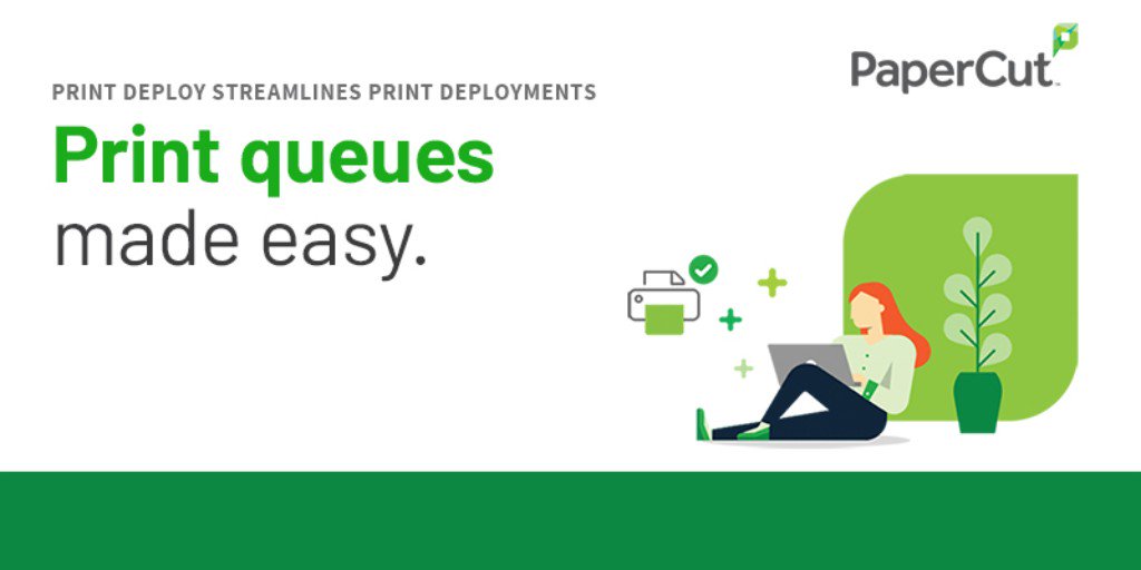 ACDI's tweet photo. PaperCut now offers one solution for #printmanagement and #printqueue deployment. Start your trial today 👉 https://t.co/XS3vetywED https://t.co/WkaUt0snqb