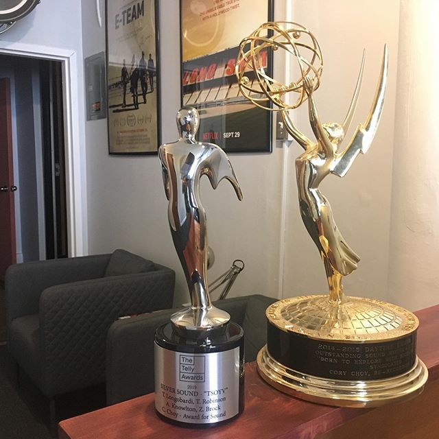 This shiny new #TellyAward looks mighty fine with its cousin #Emmy. Congrats to our very own director <a href="/huntbeaty/">Hunt Beaty</a> and <a href="/silversoundnyc/">Silver Sound</a> team @tarcisiolongobardi #TedRobinson <a href="/ash/">･ﾟ✧</a>.knowlton @zoebrockoli and @corychoy — where should we put the other three we w… ift.tt/2L2PcP1