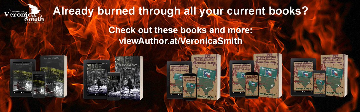 Already burned through all your current books?

Check out these books and more:
viewAuthor.at/VeronicaSmith