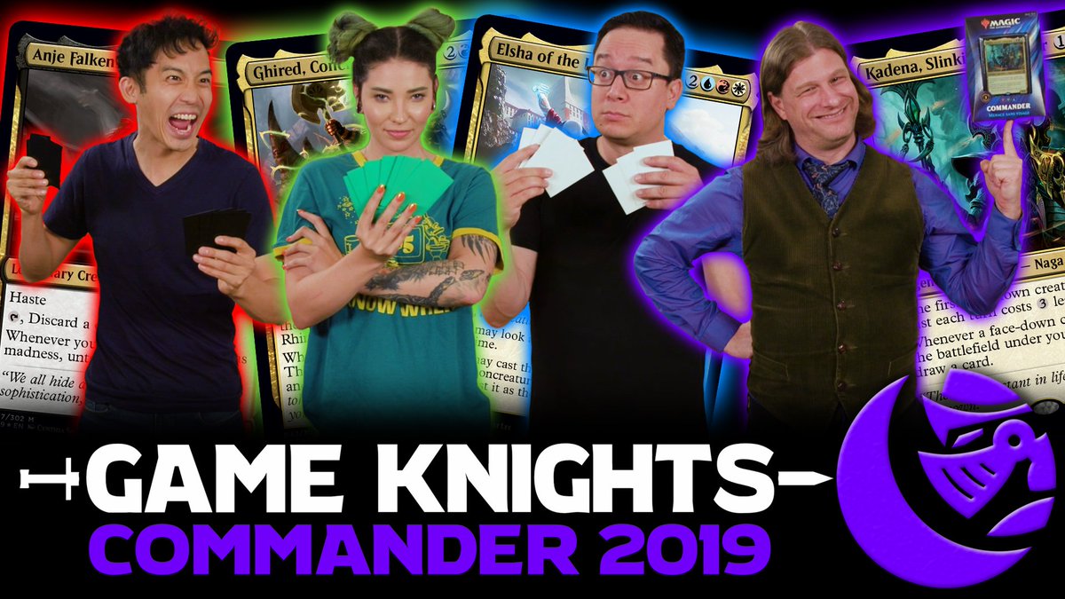 commandcast's tweet photo. The new #GameKnights is here!

We're battling-it-out with @Brttnymchlle and @TolarianCollege using the new cards from #Commander2019.

It's Populate vs Madness vs Flashback vs Morph.

Who will emerge victorious? ONLY ONE MAY STAND!!

https://t.co/8hAGdDZKa3 https://t.co/oVDB3ELklr