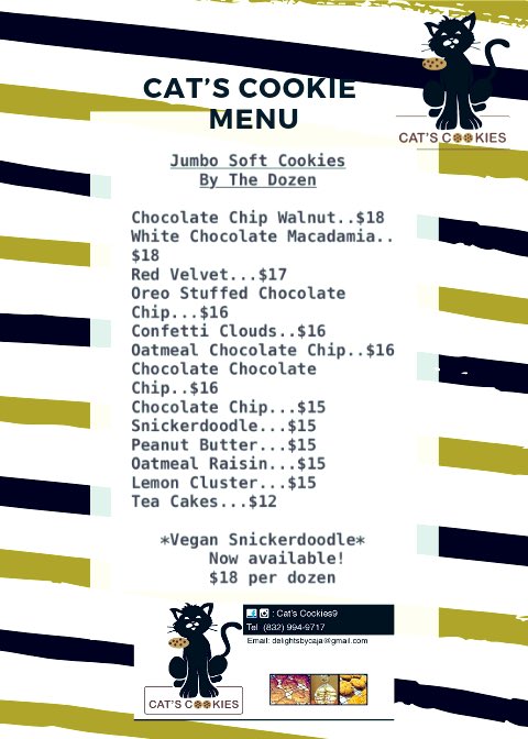 biitch_BiiteMe's tweet photo. #Houstonians PLEASE STOP & FOLLOW @ccookies9 ! Yummy, homemade, jumbo, soft-baked cookies ! #follobackforfolloback #newbusiness #Houston #cookies #delivery #cookietrays #treats #cookie-catering https://t.co/CF0pgzyy3l