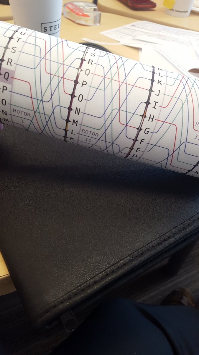 KyleSStrong's tweet photo. Enigma machines and #cryptography at #wpgcemc19

Awesome stuff, immediately talking about how we can use this. https://t.co/AFGLmVq84Z