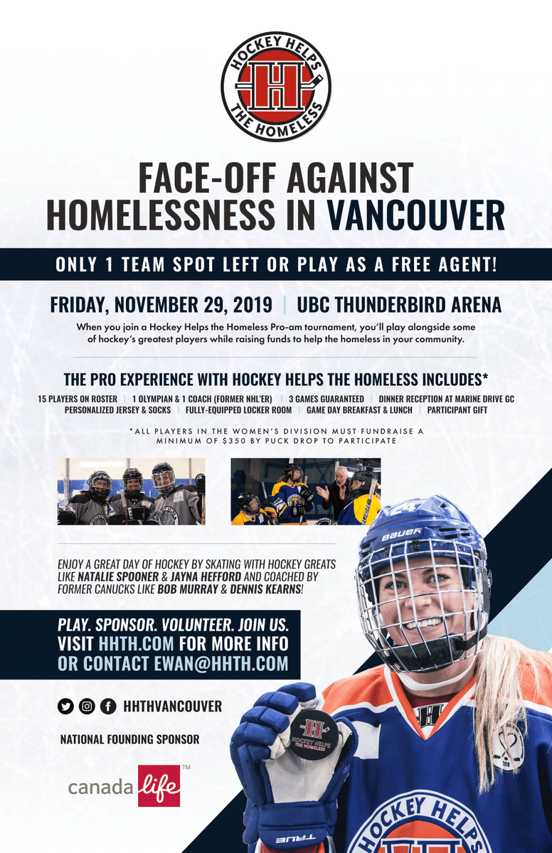 adb_1986's tweet photo. Ladies, Hockey Helps the Homeless is looking female players to join this amazing event. This is a really fun event and a fantastic way to help raise funds for some great organizations!
#girlshockey #scwhl #bchockeyfemale #pcahafemale https://t.co/m39fVwiIHY