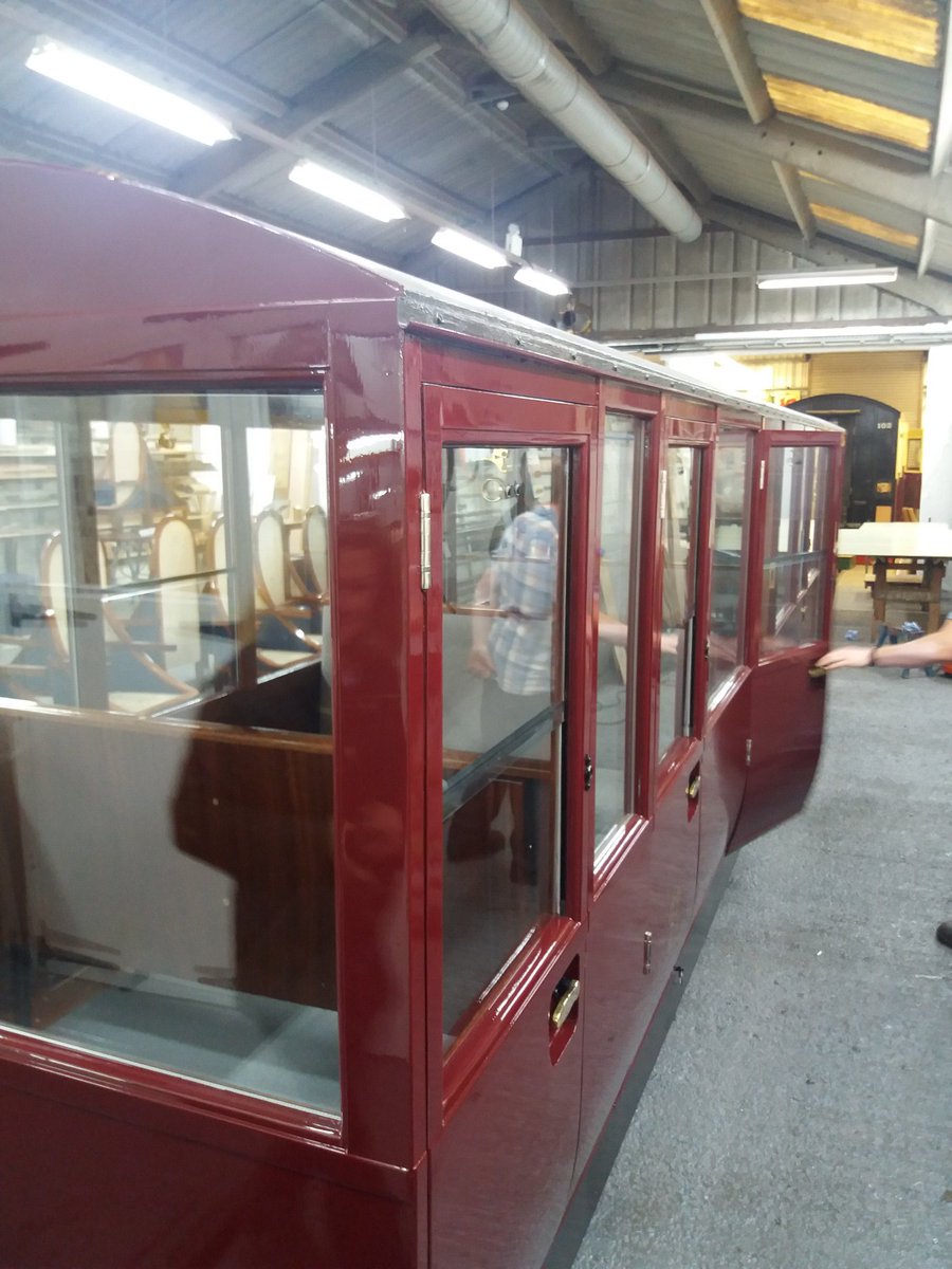 PeterHensman1's tweet photo. Visited Ffestiniog today #festrail to see the very smart new standard class carriage built for Laal Ratty #ravenglassrailway . A new standard of comfort for visitors. https://t.co/sh4yMZXpLy